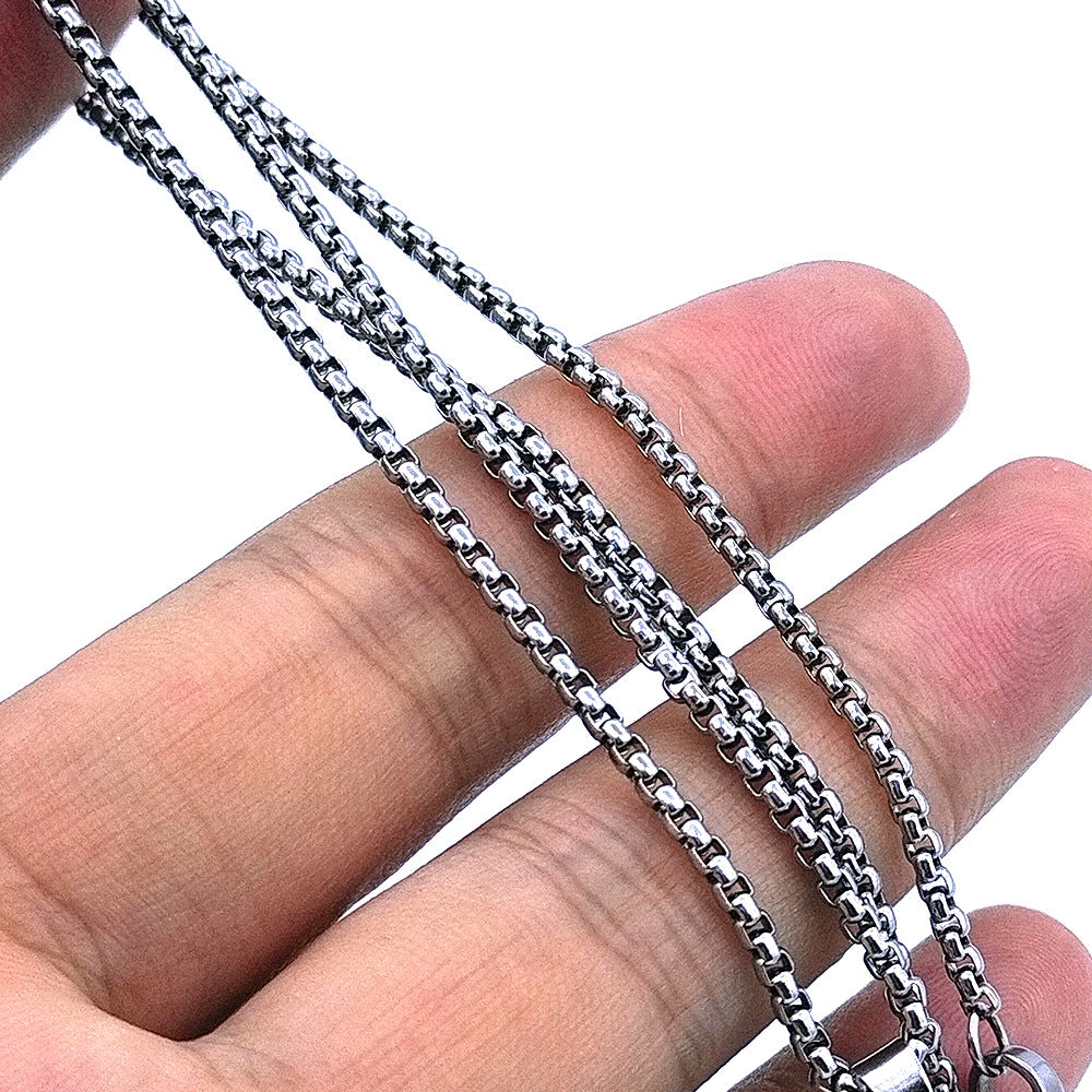 Wholesale Valentine's Day Pink Love Cross Diamond Alloy Necklace